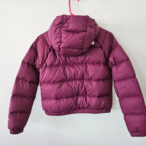 The North Face Hydrenalite Crop Down Puffer Jacket Hoodie 600 Fill Power Womens - Picture 2 of 7
